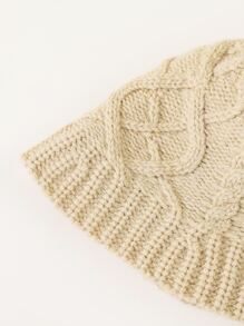 Solid Bucket Hat - Beige - View 3