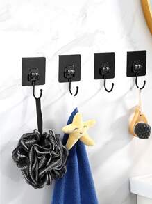 Kitchen Multi-purpose Hooks Storage Rack 2pcs/5pcs/10pcs - Black - View 4