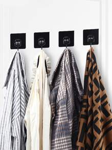 Kitchen Multi-purpose Hooks Storage Rack 2pcs/5pcs/10pcs - Black - View 5