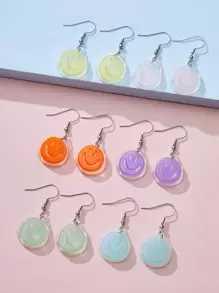 6對表情耳墜 - 彩色 - 查看 4
