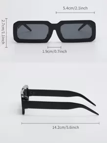 Gafas de sol cuadradas para hombre, gafas de sol informales - Gris - Ver 3