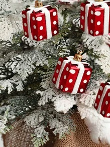 2pcs Gift Design Christmas Tree Decoration - Multicolor - View 1