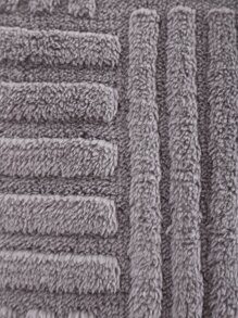 Miater 1pc Geometric Pattern Plush Embossed Pillowcase