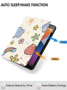 Strawberry Pattern Case Compatible With IPad - Multicolor - View 3