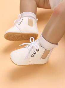Newborn Baby Walking Shoes 0-1 Year Old Infant Sports Sneakers - White - View 5