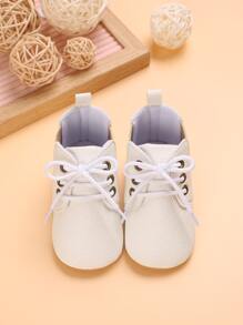 Newborn Baby Walking Shoes 0-1 Year Old Infant Sports Sneakers - White - View 6