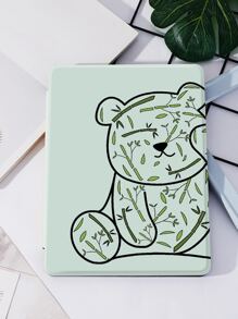 Etui ze wzorem niedźwiedzia kompatybilne z iPadem - Zielony - Zobacz 1