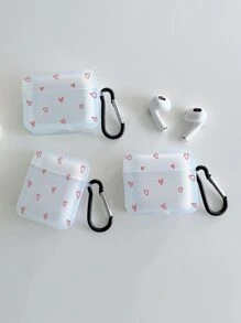 Hộp đựng hình trái tim 1pc tương thích với Airpods - Nhiều màu - Xem 2