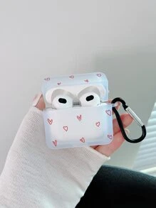 Hộp đựng hình trái tim 1pc tương thích với Airpods - Nhiều màu - Xem 3