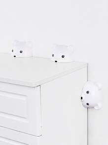 1pc Cartoon Bear Shaped Anti-dumping Fixer - Black and White - View 4