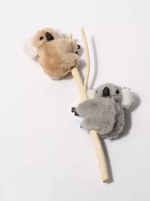 2入組考拉裝飾髮卡，可愛風格 - 彩色 - 查看 3