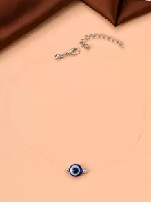 Evil Eye Decor Necklace - Multicolor - View 4