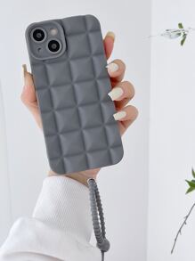 Plain Phone Case With Lanyard - Grey - View 5