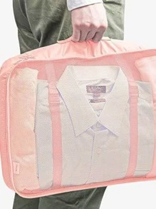 Túi đựng đồ du lịch di động 7 chiếc, Túi đựng quần áo đa năng màu hồng khi đi du lịch, Phong cách Boho - Hồng - Xem 4