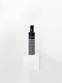 1入組千鳥格和字母圖案自動雨傘 - 黑與白 - 查看 4