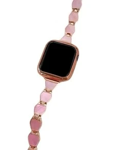 Stainless Steel Watchband Compatible With Apple Watch - Multicolor - View 2