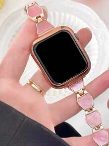 Stainless Steel Watchband Compatible With Apple Watch - Multicolor - View 4