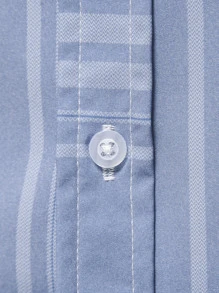 Manfinity Mode Áo sơ mi nam dài tay cổ bẻ họa tiết kẻ caro, thường ngày, thích hợp đi chơi, mùa thu - Màu xanh bụi bặm - Xem 6