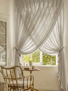 Rèm đơn màu đơn - Màu Khaki - Xem 1