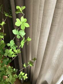 Rèm đơn màu đơn - Màu Khaki - Xem 4