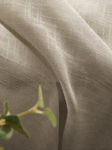 Rèm đơn màu đơn - Màu Khaki - Xem 5