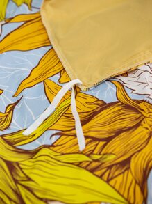 Set colcha sin relleno con patrón de girasol - Multicolor - Ver 5