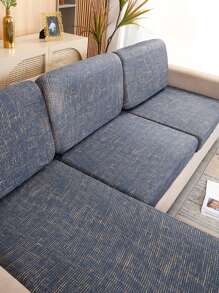 1pc Graphic Pattern Sofa Seat Cover - Blue - View 7