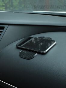 Alfombrilla antideslizante minimalista de coche - Negro - Ver 3