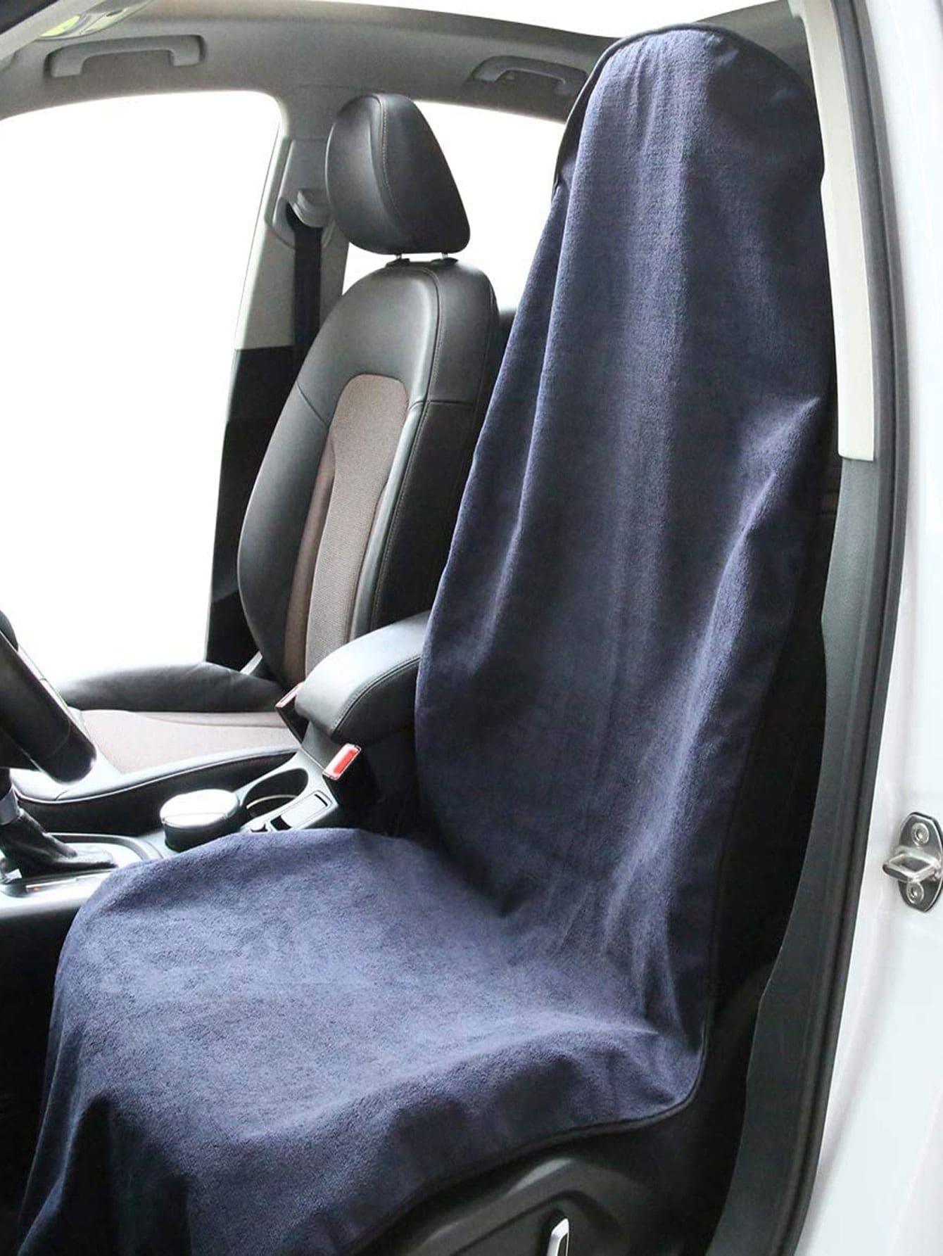 Car Seat Cover Protector Front Seats, For Gym Workout, Running, Swimming, Beach And Hiking, Waterproof Sweat Towel Bucket Seat Covers For Cars SUV Trucks (Black, 1pc) - Navy Blue - View 1