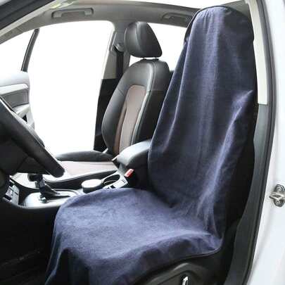 Car Seat Cover Protector Front Seats, For Gym Workout, Running, Swimming, Beach And Hiking, Waterproof Sweat Towel Bucket Seat Covers For Cars SUV Trucks (Black, 1pc)