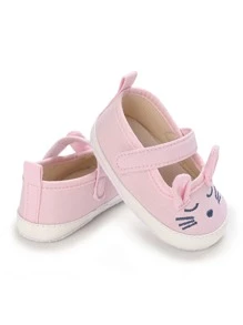 Bebé Zapatos mary jane con diseño de conejo - Rosa Pálido - Ver 4