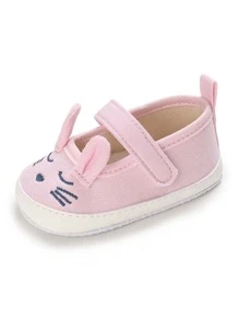 Bebé Zapatos mary jane con diseño de conejo - Rosa Pálido - Ver 5