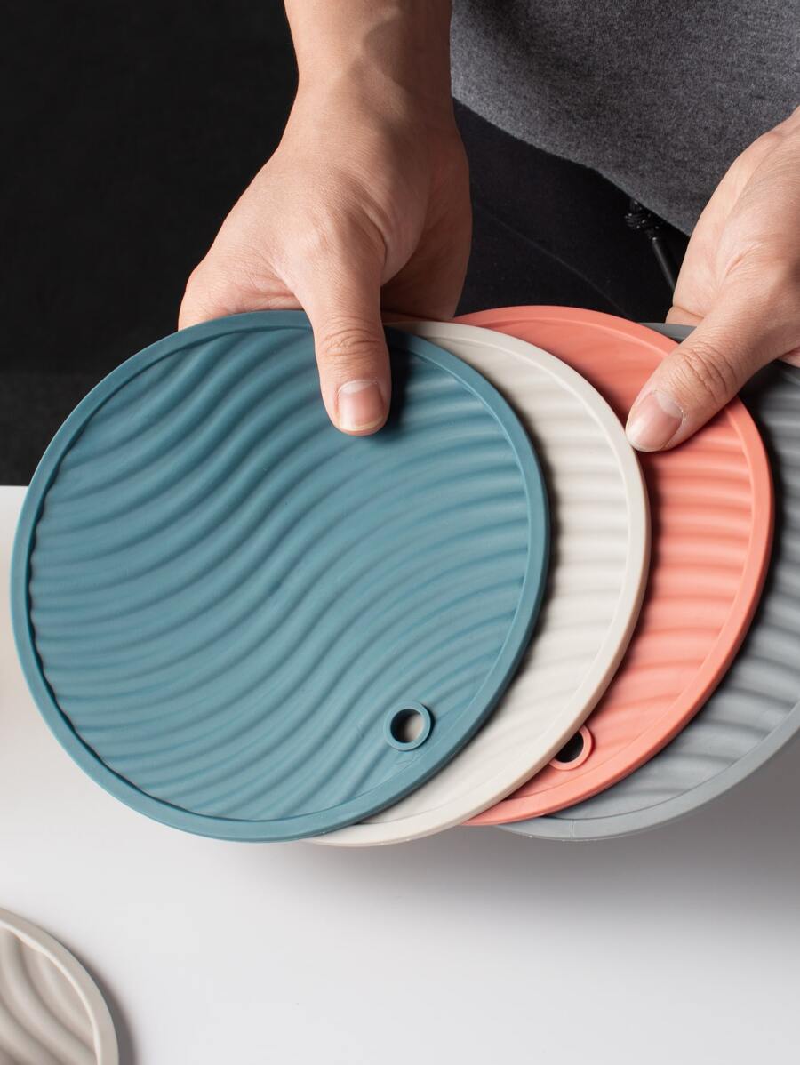 1入組紋理質感隨機色餐墊 - 彩色 - 查看 1