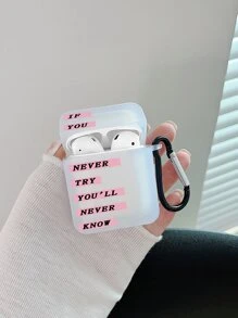 Hộp đựng đồ họa chữ cái 1pc tương thích với Airpods - Nhiều màu - Xem 6