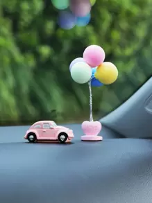 Cartoon Car & Balloon Design Car Ornament