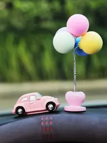 Cartoon Car & Balloon Design Car Ornament