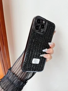 金屬亮絲手機殼 - 黑色 - 查看 2