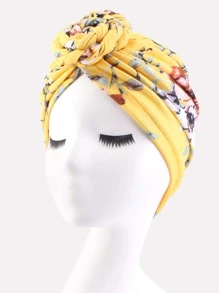 Mũ Turban Họa Tiết Hoa - Nhiều màu - Xem 2