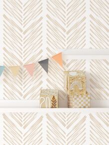 SUPSTICKER 1 Roll Self-Adhesive Waterproof Striped Pattern Wallpaper, Moisture-Proof And Thickened, Suitable For Home Decoration, Removable Without Residue; Available In 3 Sizes: 15.75X47.24/15.75X118.11/15.75X196.85inch, Renovation Stickers Peel Wall Panels, Wall Paper, Wallpapers, Spring Decoration Items Refresh Your Home, Rama Decoration Stickers - Multicolor - View 3