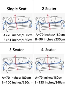 1pc Fringe Trim Khăn Sofa - Màu xanh lam - Xem 6