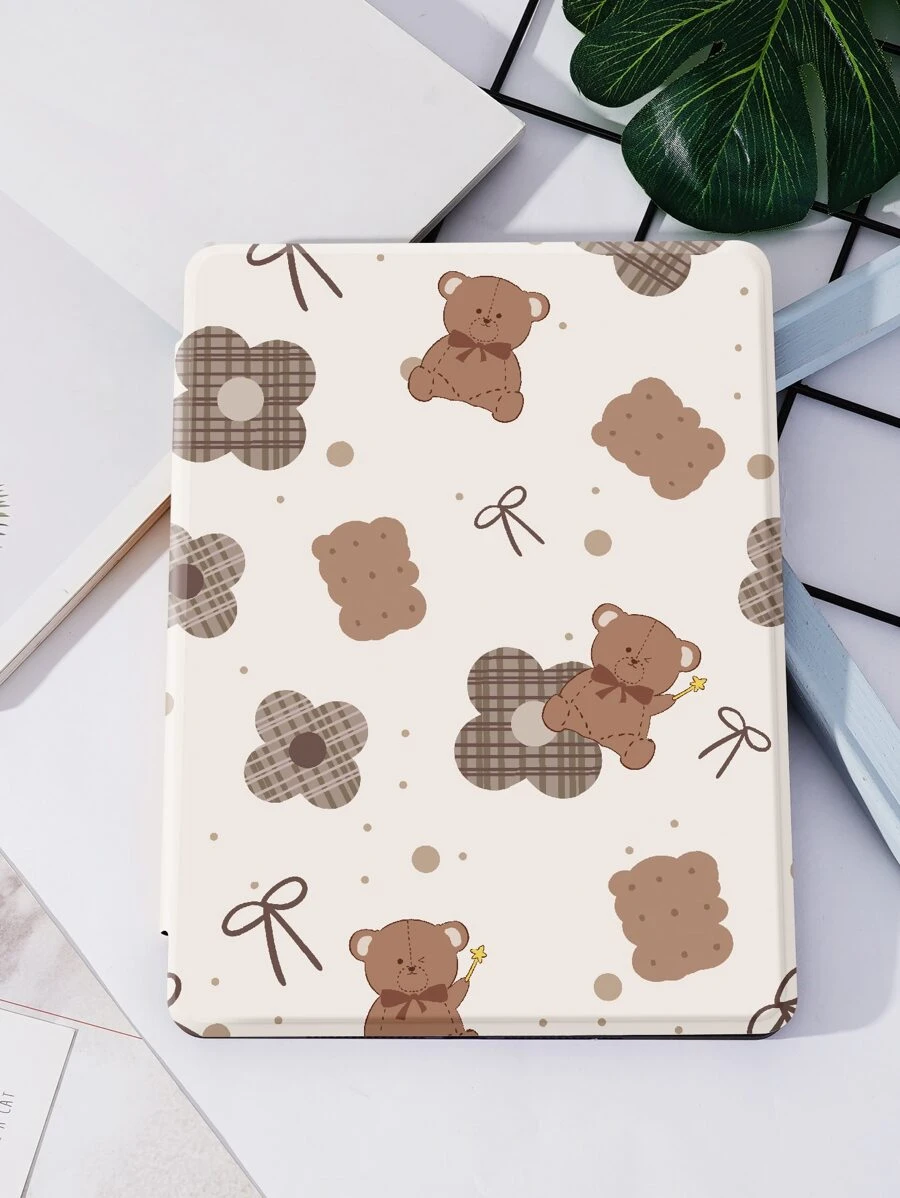 غطاء متوافق مع IPad بتصميم الدب الكيوت - متعدد الألوان - مشاهدة 1