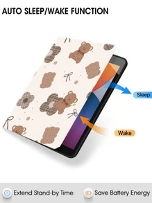 غطاء متوافق مع IPad بتصميم الدب الكيوت - متعدد الألوان - مشاهدة 6