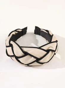 Boho 1pc Faux Leather Braided Hairband,Hairband,Hair Hoop,Hair Accessories Headbands