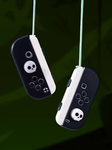 4pcs Halloween Ghost Printed Button Caps Game Console Accessories Compatible With Switch/Oled/Lite - Multicolor - View 4