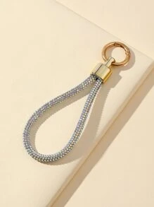 水鑽裝飾手機掛繩吊墜鑰匙圈 - 彩色 - 查看 3