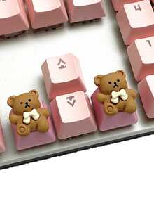 1 pieza Teclado con diseño de oso mecánico tapa de llave - Multicolor - Ver 6