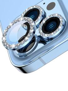 Bộ 3 miếng bảo vệ ống kính máy ảnh cường lực tương thích với iPhone 15/15Pro/15Plus/15Promax - Vàng - Xem 1