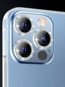 Bộ 3 miếng bảo vệ ống kính máy ảnh cường lực tương thích với iPhone 15/15Pro/15Plus/15Promax - Vàng - Xem 2