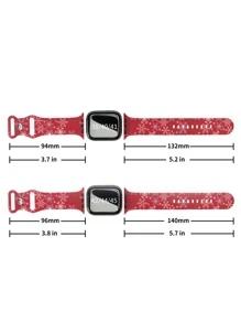 Dây đeo đồng hồ hình bông tuyết tương thích với Apple Watch - Nhiều màu - Xem 4