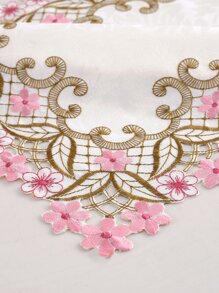 1 Thêu Hoa Vỏ Bọc Tủ Lạnh, Polyester Hiện Đại Vỏ Bọc Tủ Lạnh Cho Gia Đình - Màu be - Xem 3